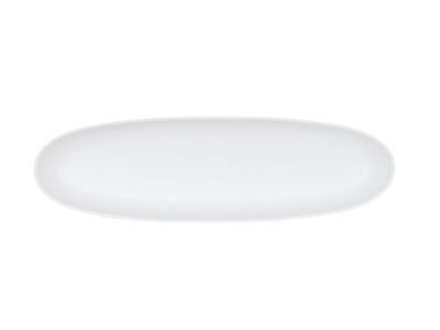 Bali Oval Platter-6x20 White